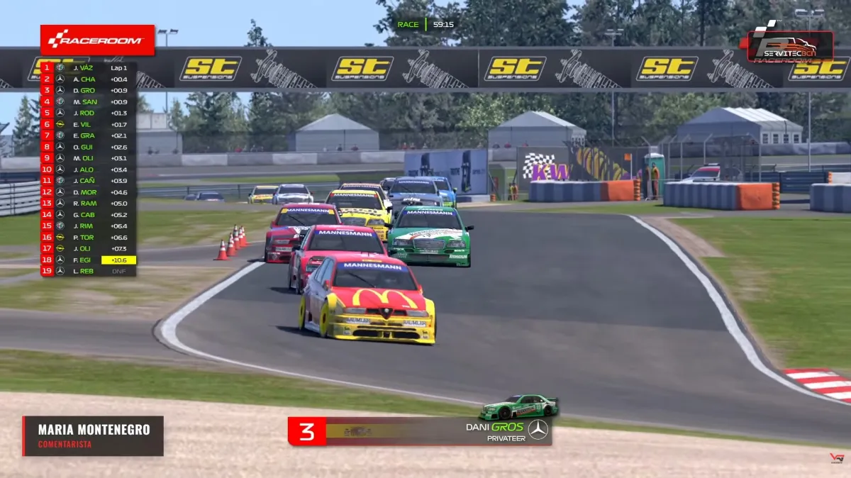 Crónica y Resultados: Liga DTM'95 - 2026 Ronda 1 en Nurburgring GP