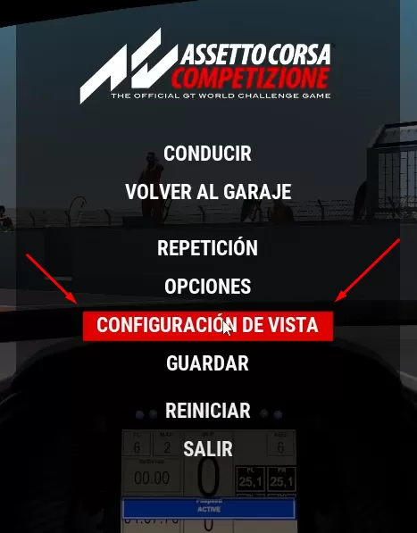 Configuración de vista Assetto Corsa Competizione