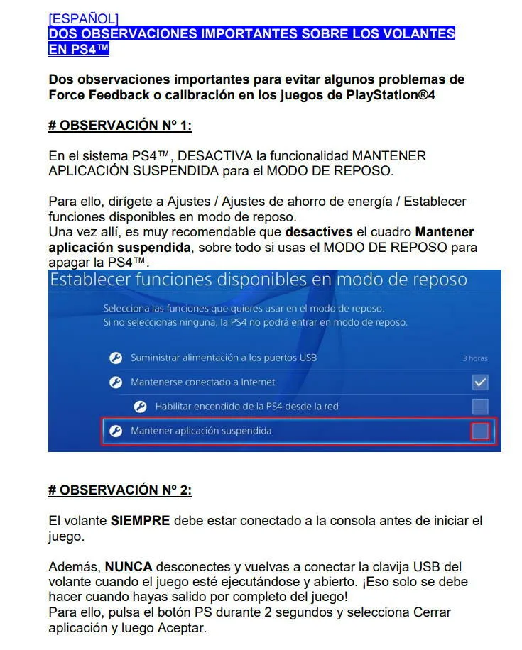 Solución a problemas de calibración y Force Feedback del T300 en PS4