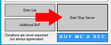 Botón Start/Stop Server