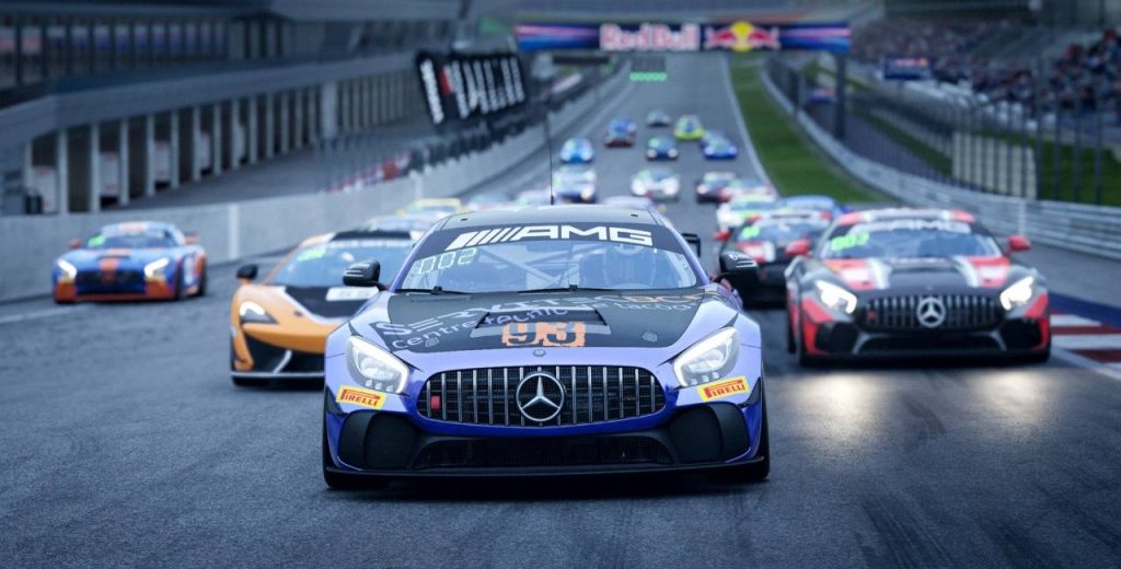 Salida Liga GT4 Assetto Corsa Competizione Mercedes AMG Xevi cardus