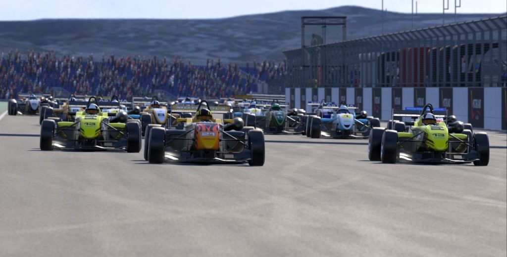 Parrilla salida Liga RaceRoom SimRacing Girona 2026