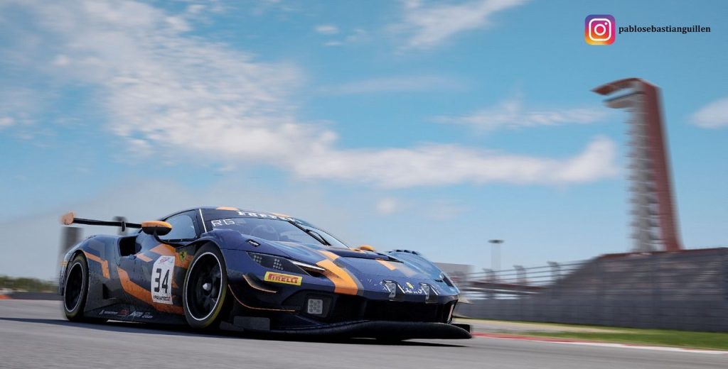 Mclaren 720 s GT3 Evo, Rodrigo Gonzalez, Liga GT3 Assetto Corsa Competizione ronda 3 Circuito de las Americas COTA Virtual racing girona