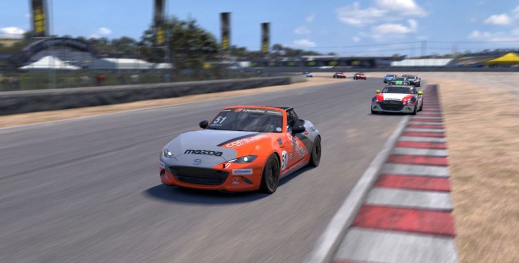 Jose maria vazquez al frente en la copa mazda mx5 ronda laguna seca en raceroom