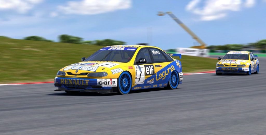 renaul laguna super touring liga raceroom marc oliveras y diego rovina rodando juntos
