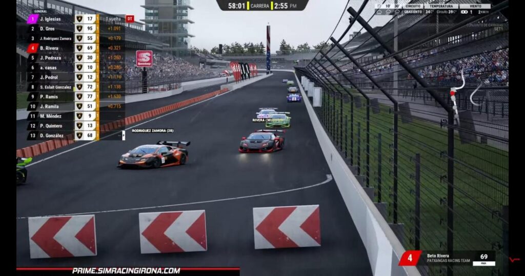 Batalla de coches Lamborghini Hurac谩n ST EVO2 en la Ronda 6 de la Copa Hurac谩n ST 2026 en Indian谩polis